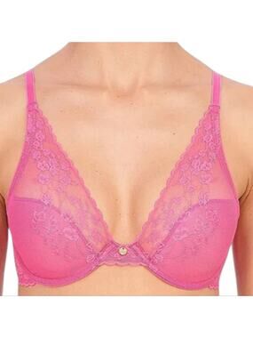 New Cherry Blossom Pink Bra 32DDD (32F) Underwire Lace